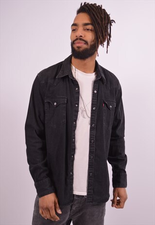VINTAGE LEVI'S DENIM SHIRT BLACK