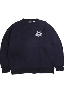 Vintage  CSI Sweatshirt CSI Crewneck Navy Blue Large