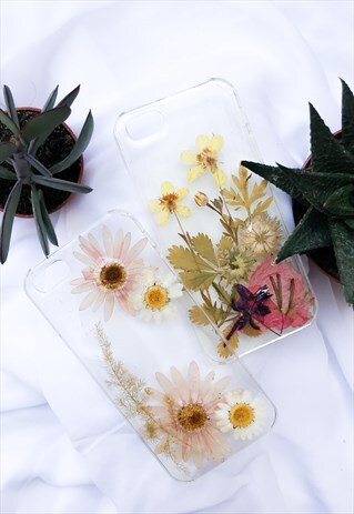 HANDMADE PHONE CASES/ PHONE COVERS WITH REAL PRESSED FLOWERS