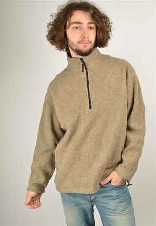 VINTAGE EDDIE BAUER 1/4 ZIP FLEECE SWEATSHIRT
