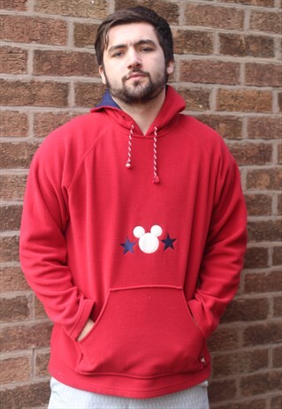 VINTAGE DISNEY MICKEY MOUSE FLEECE HOODIE