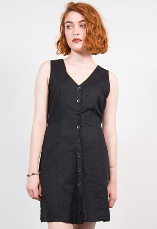 VINTAGE BLACK 90'S MINI DRESS