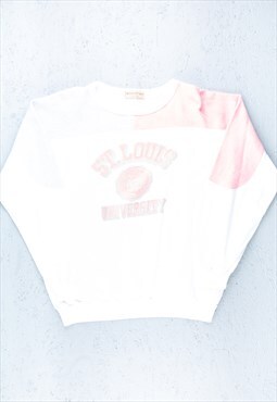 90s Robe Di Kappa White 'St. Louis' Sweatshirt - B2768