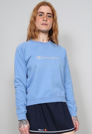 VINTAGE 90'S CHAMPION CORNFLOWER BLUE SWEATSHIRT