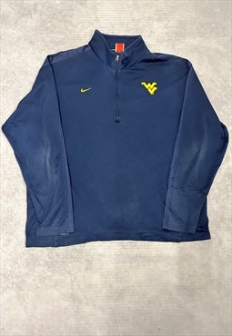 Vintage Nike Sweatshirt West Virginia Mountaineers Team Logo