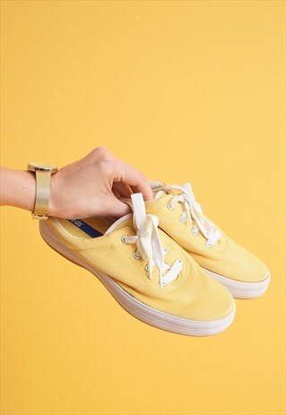 90'S RETRO OLD SCHOOL KEDS FLATFORM TRAINERS PLIMSOLLS