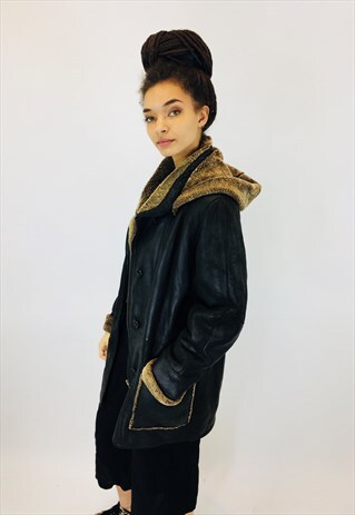 FAUX FUR SHEARLING COAT