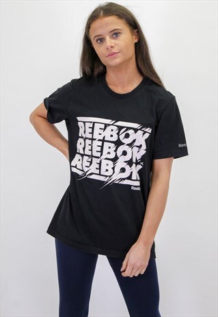 VINTAGE REEBOK T-SHIRT IN BLACK