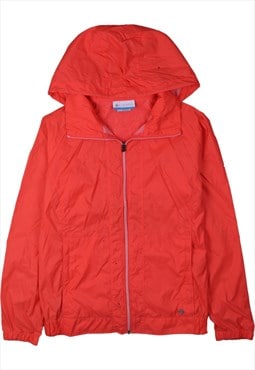 Columbia 90's Hooded Full Zip Up Windbreaker Medium Orange