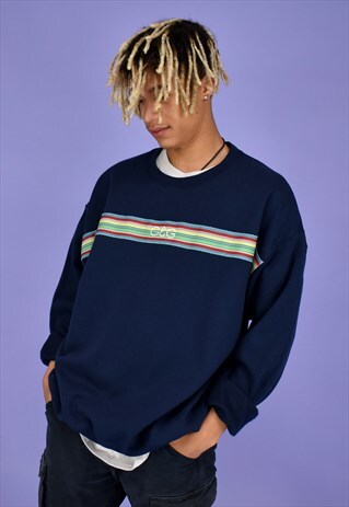 G&G UNISEX NAVY TUMBLING RIBBON SWEAT