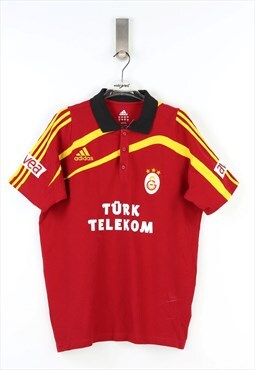 Galatasaray Modern Polo Football T-shirt in Red - M