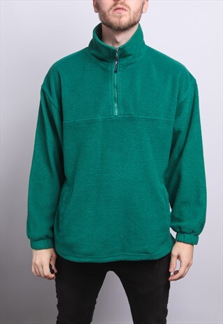 VINTAGE HALF ZIP FLEECE TOP