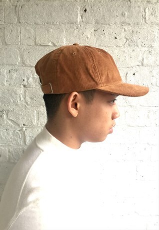 THC CORDUROY SNAPBACK/BASEBALL CAP (UNISEX/TAN BROWN)