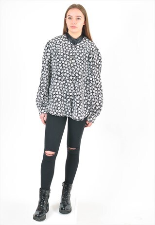 VINTAGE 90'S BLOUSE IN FLOWER PRINT