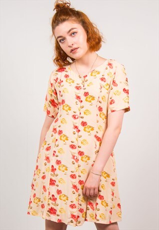 VINTAGE 90'S FLORAL DRESS
