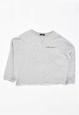 Vintage 90's Diesel Sweatshirt Jumper Oversize Grey