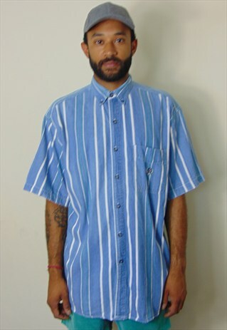 90S CLASSIC LUXURY VERTICAL STRIPE OXFORD SHIRT XL