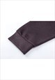 UTILITY SWEATSHIRT VELVET FEEL JUMPER GRUNGE GORPCORE TOP 