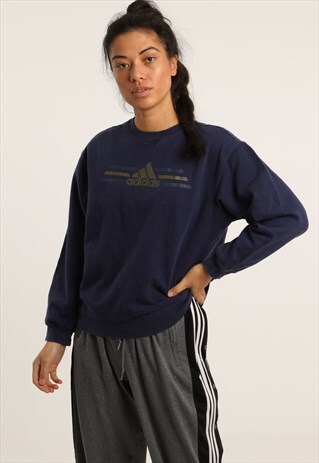 VINTAGE ADIDAS PRINT SPELLOUT SWEATSHIRT
