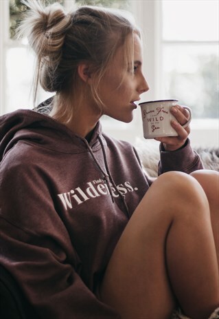 WOMENS 'WILDERNESS' HOODIE IN HEATHER PLUM