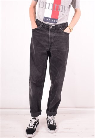 LEVI'S 560 MENS VINTAGE JEANS W34 L36 BLACK 90S
