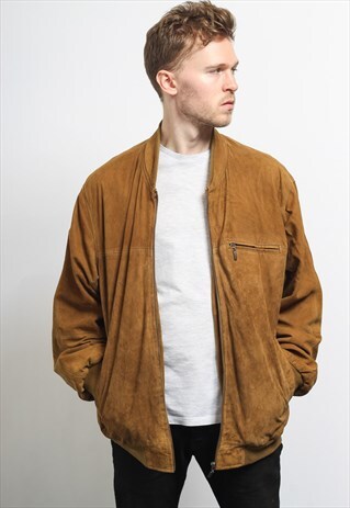 VINTAGE SUEDE BOMBER JACKET