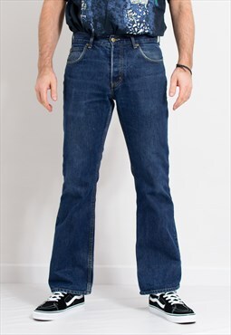 Lee vintage flared jeans in blue denim