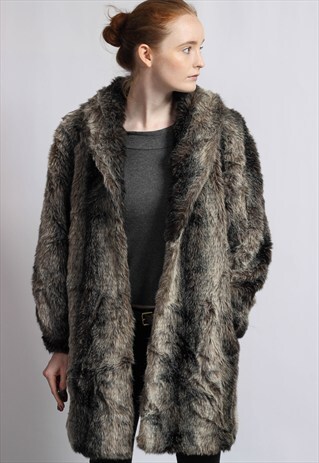 VINTAGE FAUX FUR JACKET