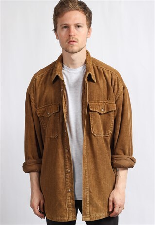 VINTAGE QUILTED CORDUROY SHIRT