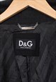 DOLCE & GABBANA COAT DOUBLE BREASTED JACKET PATCHWORK GREY