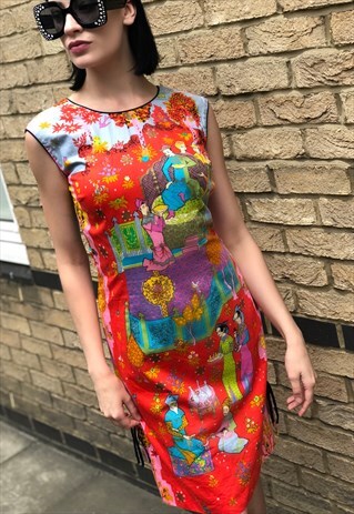 RAINBOW EXOTIQUE- HANDMADE 60S SHIFT DRESS