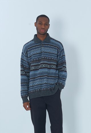 VINTAGE DHAGA KNITTED JUMPER