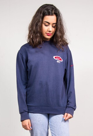 VINTAGE 90'S NIKE BLUE SWEATSHIRT JUMPER