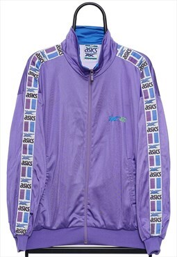 Vintage Asics 80s Purple Tracksuit Jacket Mens