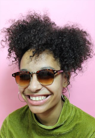BROWN LENS TORTOISE FRAME SUNGLASSES