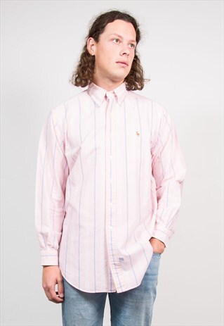 RALPH LAUREN PINK STRIPE SHIRT
