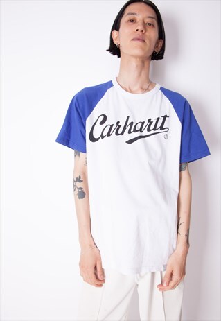 VINTAGE 90S CARHARTT BASEBALL T-SHIRT ID:A201