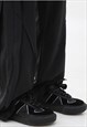 CHUNKY SOLE SNEAKERS EDGY HIGH FASHION ROUND TOE TRAINERS