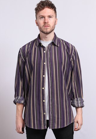 VINTAGE CORDUROY STRIPED SHIRT