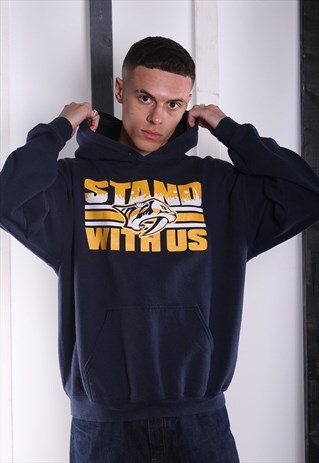 VINTAGE 90S VARSITY/UNIVERSITY USA HOODIE/ HOODED SWEATER.