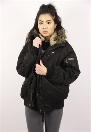 VINTAGE WOOLRICH BLACK JACKET