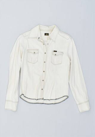 VINTAGE 90'S LEE DENIM SHIRT OFF WHITE