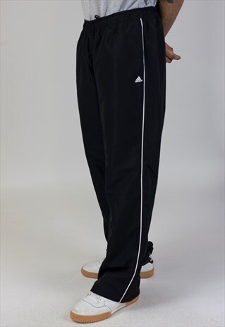 VINTAGE 90'S ADIDAS BLACK TRACKSUIT BOTTOMS