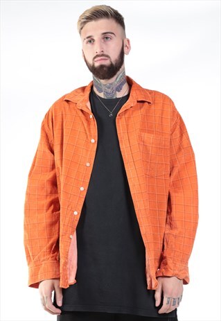 VINTAGE CORDUROY CHECK SHIRT