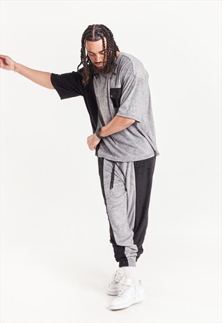 LIQUOR N POKER - RETRO TOWELLING JOGGERS IN RELAXED FIT