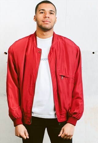 VINTAGE SILK BOMBER JACKET
