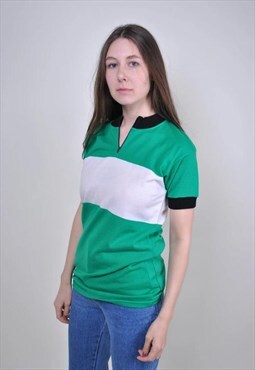 90s green tshirt, rave tee, Size S