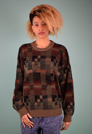 VINTAGE 90'S PATTERNED JUMPER