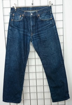 Vintage 90s Levi's 501 Jeans Blue Size 33/32"