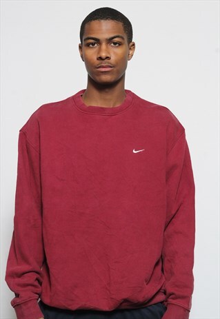 VINTAGE NIKE LOGO SWEATSHIRT RED